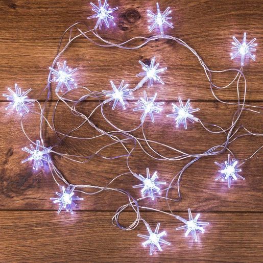 Изображение Гирлянда светодиодная "Снежинки" 2.8м 20LED бел. 1Вт IP20 Neon-Night 303-036