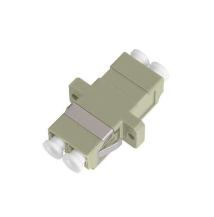 Изображение Адаптер волоконно-оптический соед. многомод. LC/UPC-LC/UPC двойн. пласт. беж. (уп.2шт) NIKOMAX NMF-OA2MM-LCU-LCU-2