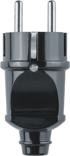 Изображение Вилка прямая 61 360 NCA-PL02-16A-E-BL с заземл. черн. Navigator 61360