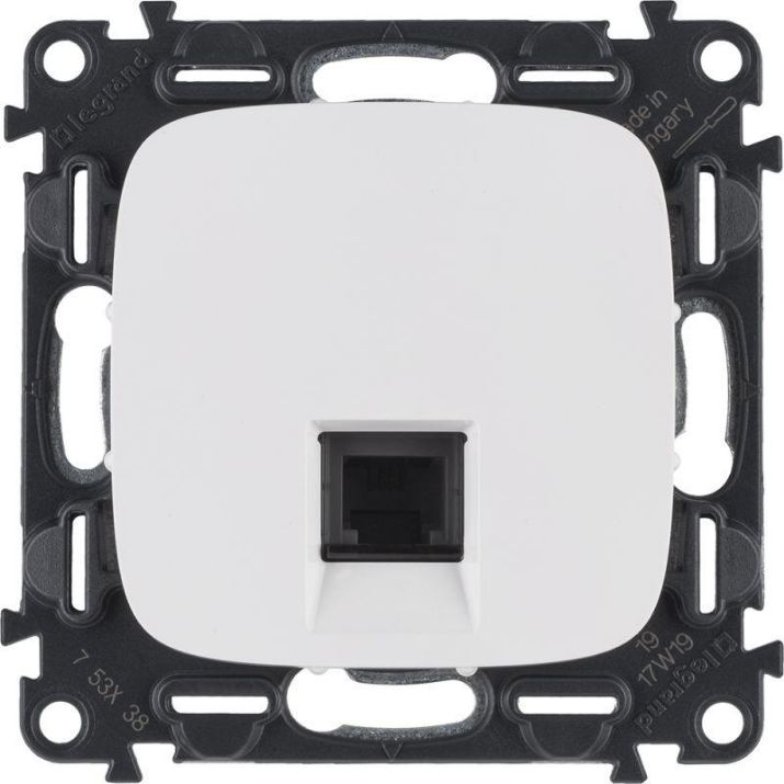 Изображение Розетка телефонная 1-м Valena Allure RJ11 с лицев. панелью механизм бел. Leg 753738