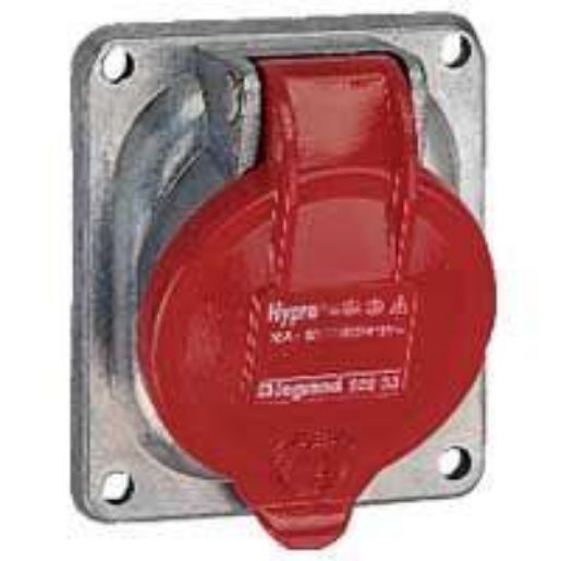 Изображение Розетка Hypra 16А 380/415В 3К+Н+З IP44 Leg 052234