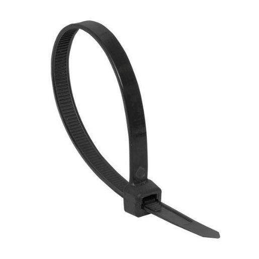 Изображение Хомут кабельный 4.8х350 нейл. черн. (уп.100шт) EKF plc-cb-4.8x350