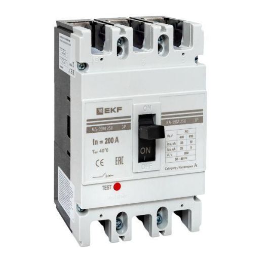 Изображение Выключатель автоматический 3п 250/200А 35кА ВА-99М PROxima EKF mccb99-250-200m