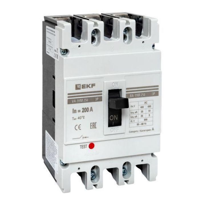 Изображение Выключатель автоматический 3п 250/200А 35кА ВА-99М PROxima EKF mccb99-250-200m