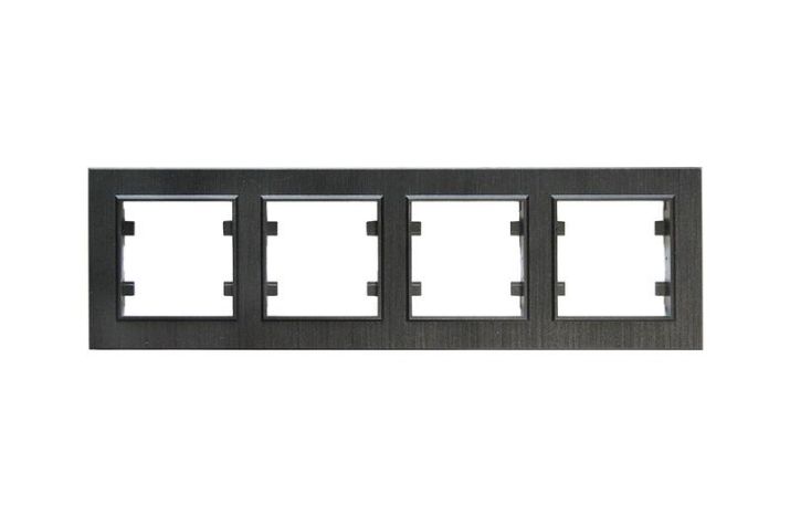 Изображение Рамка 4-м Karea LINE STAR чер. Makel 86054704