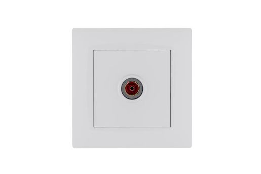 Изображение Розетка TV проходная Karea RIZZ бел. Makel 88001007