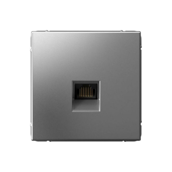 Изображение Розетка компьютерная ArtGallery RJ45 кат.6A механизм сталь SE GAL000986