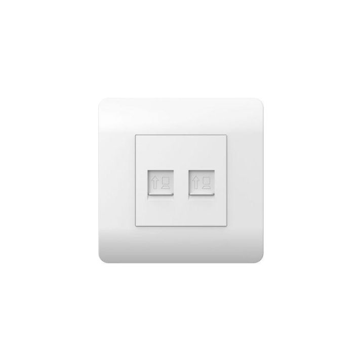 Изображение Розетка компьютерная 2-м NEW3-E RJ45 бел. CHINT 431553