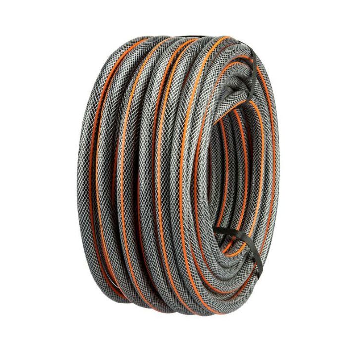 Изображение Шланг поливочный ПВХ 3-х слойный армированный 3/4дюйм 25м Стандарт Плюс ЧЕТЫРЕ СЕЗОНА 62-0226-1