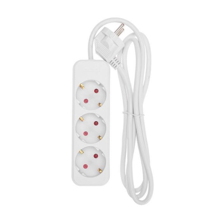 Изображение Удлинитель 3х1.5м с заземл. STANDARD 3х1кв.мм бел. Rexant 13-4009