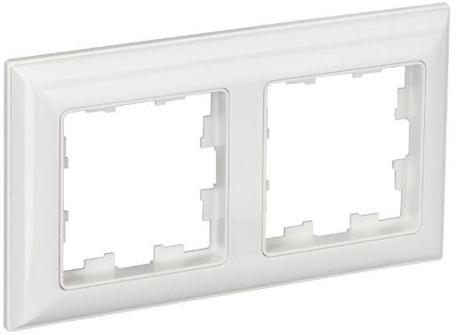 Изображение Рамка 2-м BRITE РУ-2-Бр бел./бел. IEK BR-M22-12-K01