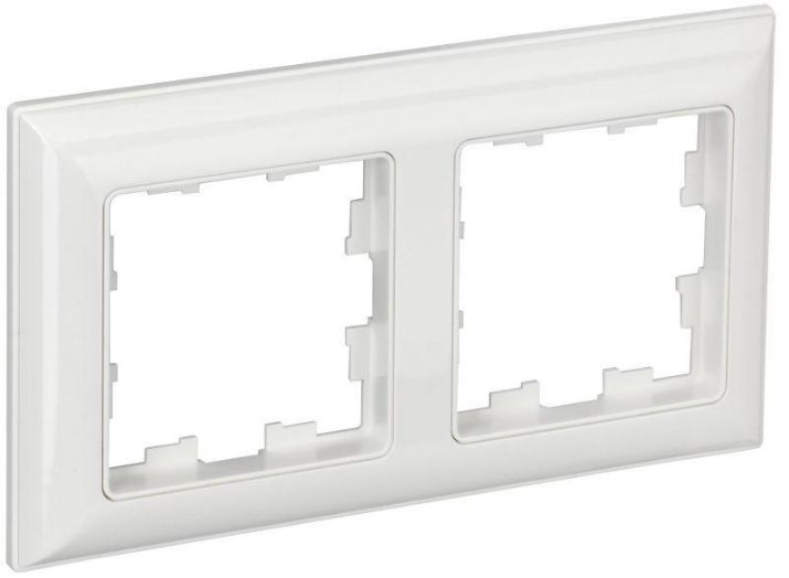 Изображение Рамка 2-м BRITE РУ-2-Бр бел./бел. IEK BR-M22-12-K01