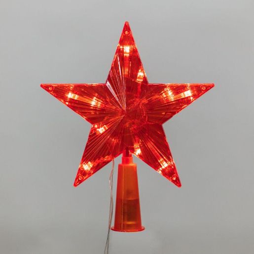 Изображение Фигура светодиодная "Звезда" 15см 10LED красн. 230В IP20 на елку постоян. свечение Neon-Night 501-007