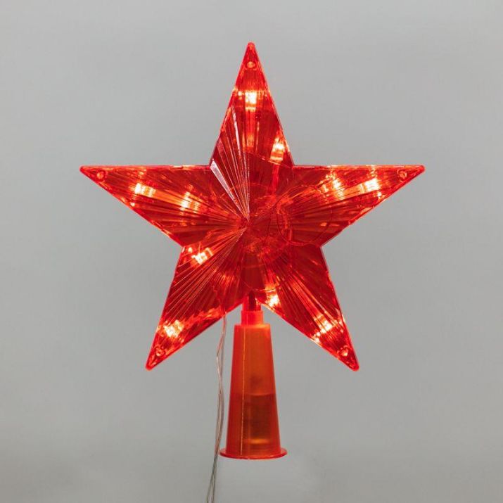 Изображение Фигура светодиодная "Звезда" 15см 10LED красн. 230В IP20 на елку постоян. свечение Neon-Night 501-007