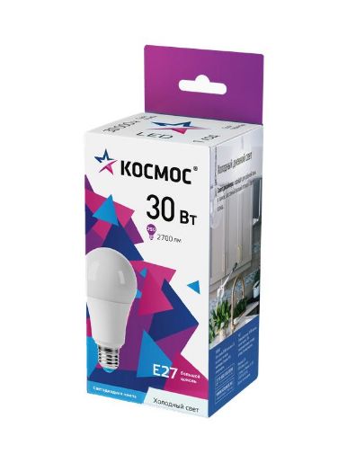 Изображение Лампа светодиодная А70 30Вт 6500К Е27 174-265В КОСМОС LkecLED30wA70E2765