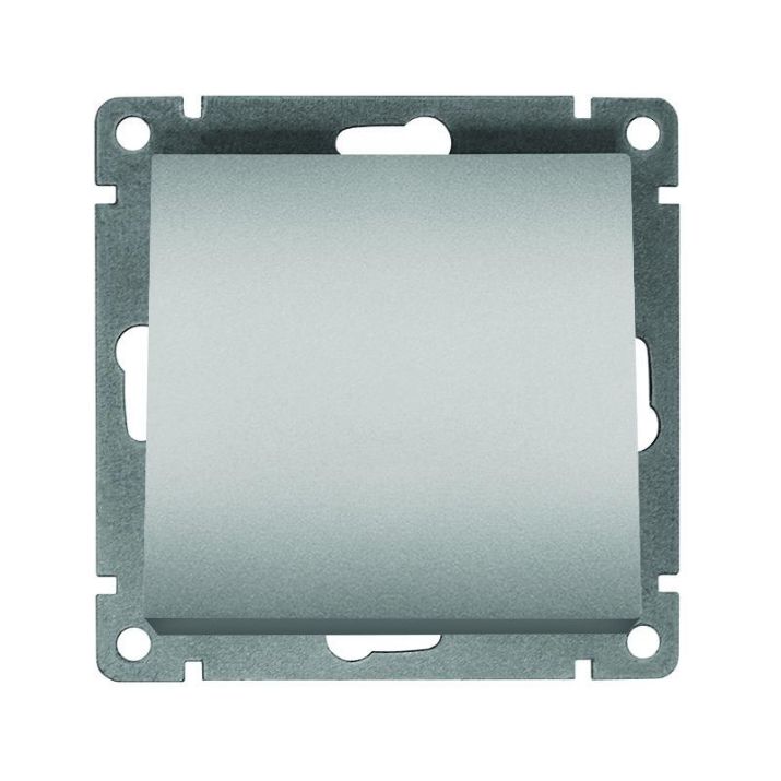 Изображение Выключатель 1-кл. СП Афина 10А IP20 механизм серебр. Universal A0021-S