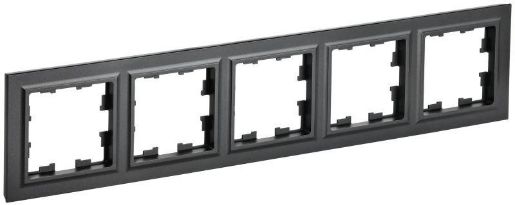 Изображение Рамка 5-м BRITE РУ-5-БрЧ черн. IEK BR-M52-K02
