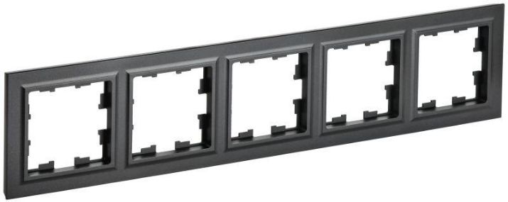 Изображение Рамка 5-м BRITE РУ-5-БрЧ черн. IEK BR-M52-K02