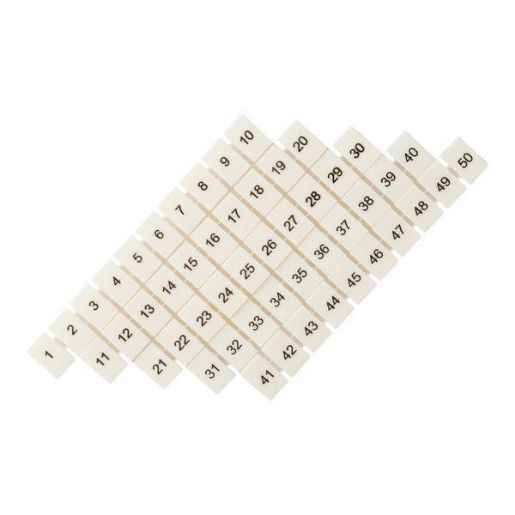 Изображение Маркеры для UT/ST/Push-in 2.5 с нумерацией 1-50 (уп.100шт) EKF zb-st-2.5-1-50