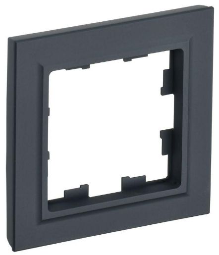 Изображение Рамка 1-м BRITE РУ-1-БрГ графит IEK BR-M12-K53