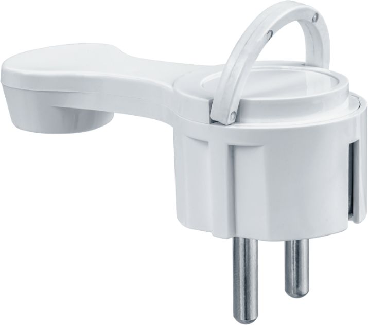 Изображение Вилка плоская 61 365 NCA-PL06-16A-E-WH с заземл. бел. Navigator 61365