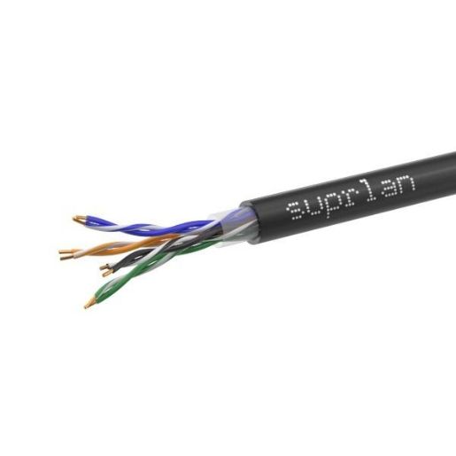 Изображение Кабель витая пара U/UTP кат.5E 4х2х0.51 24AWG solid Cu PE Out. Premium 305м (м) SUPRLAN 01-0311-2