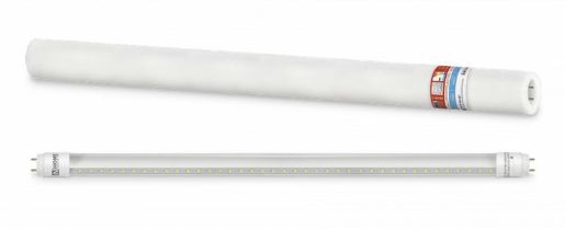 Изображение Лампа светодиодная LED-T8R-П-PRO 10Вт линейная прозрачная 6500К холод. бел. G13R 1000лм 230В 600мм поворотн. IN HOME 4690612030944