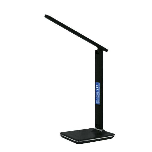 Изображение Светильник TLD-551 Brown/LED/450лм/3000-6000К/Dimmer/USB настол. часы календ. терм. коричн. 9Вт Uniel UL-00003335