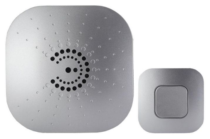 Изображение Звонок беспроводной BIONIC Silver ЭРА Б0017749