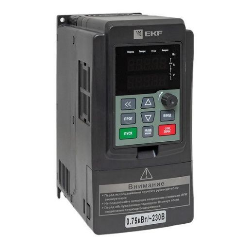 Изображение Преобразователь частоты 0.75/1.5кВт 1х230В VECTOR-100 PROxima EKF VT100-0R7-1B