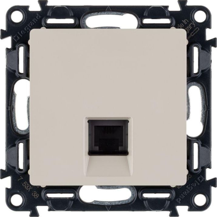 Изображение Розетка телефонная 1-м Valena Life RJ11 с лицев. панелью механизм сл. кость Leg 753538