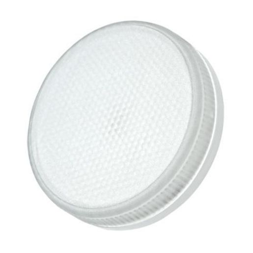 Изображение Лампа светодиодная PLED-ECO 6Вт таблетка матовая 3000К тепл. бел. GX53 460лм 230В JazzWay 2851987
