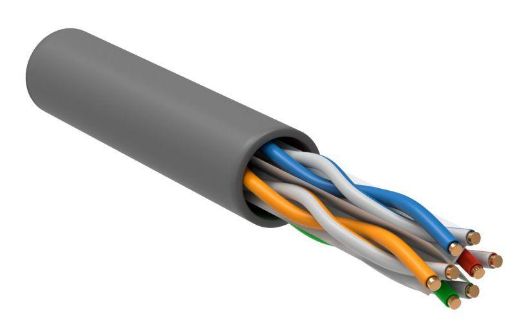 Изображение Кабель витая пара U/UTP кат.6 4х2х23AWG solid CU LSZH сер. (м) ITK LC1-C604-121