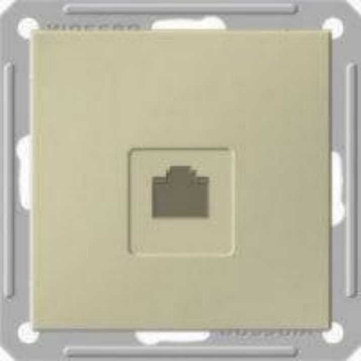 Изображение Розетка компьютерная 1-м СП W59 RJ45 кат.5E механизм шампань SE RSI-152K5E-4-86