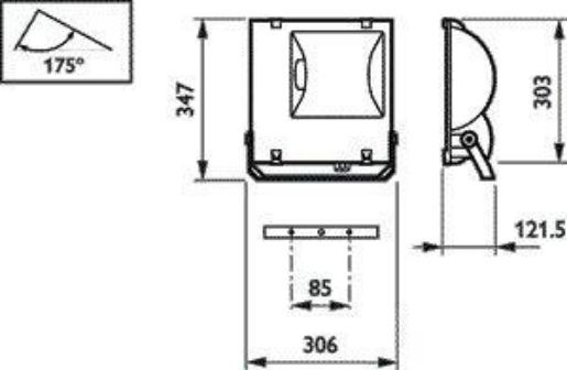 Изображение Светильник RVP151 MHN-TD70W IC A 70Вт RX7s IP65 PHILIPS 910503695018