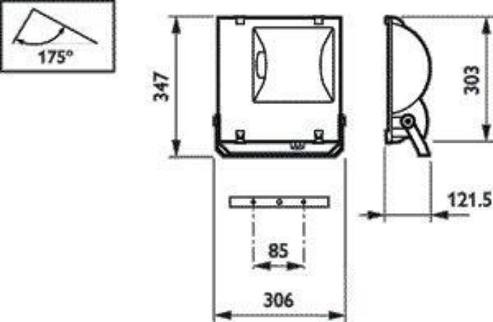 Изображение Светильник RVP151 MHN-TD70W IC A 70Вт RX7s IP65 PHILIPS 910503695018