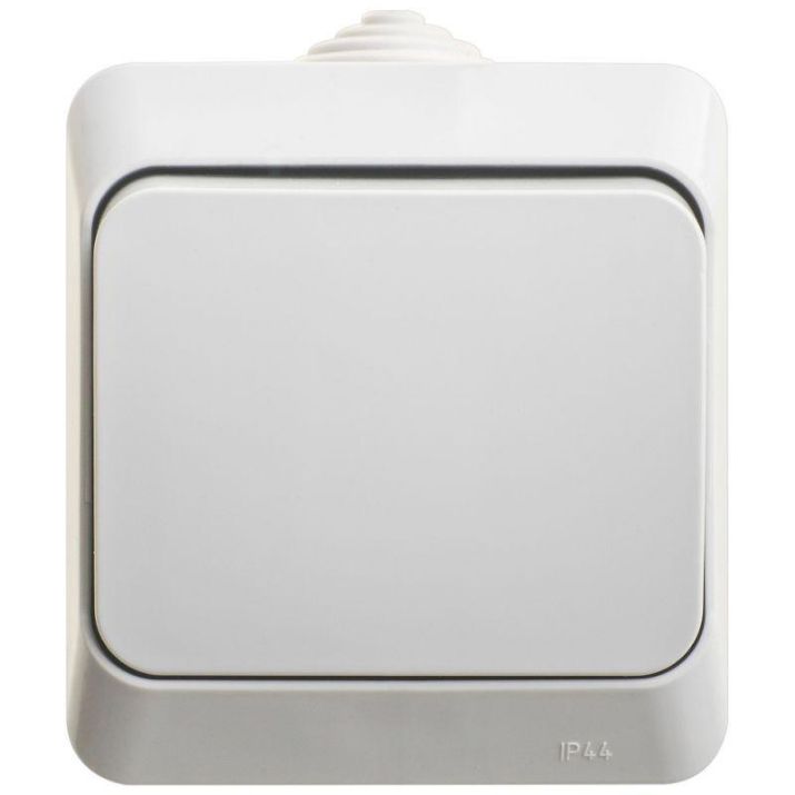 Изображение Переключатель проходной 1-кл. ОП Этюд 10А IP44 10AX сер. SE BA10-046C