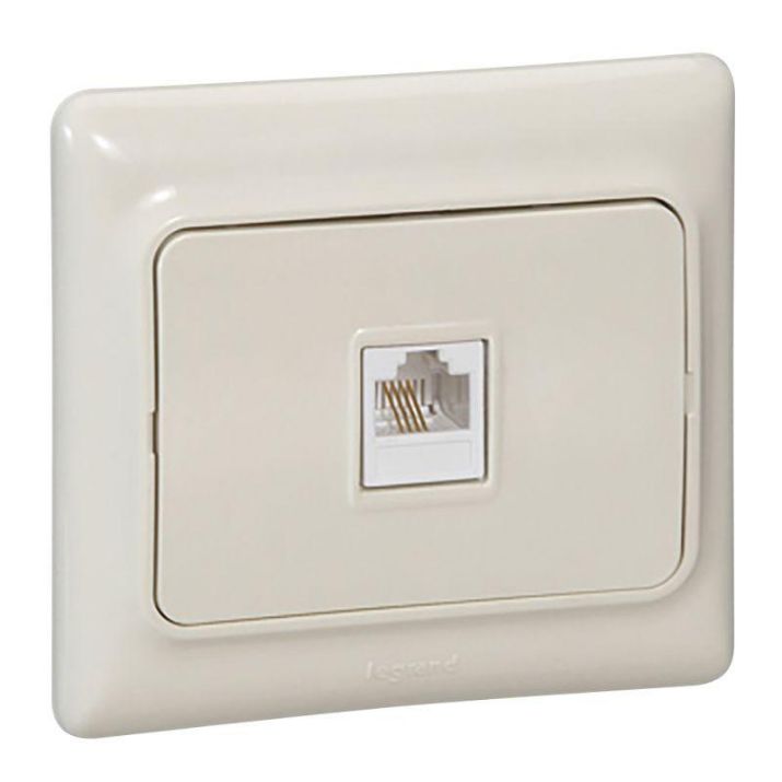 Изображение Розетка телефонная 1-м СП Kaptika RJ11 сл. кость Leg 782144