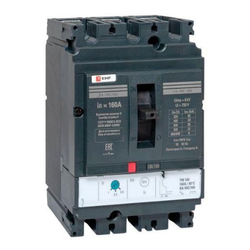 Изображение Выключатель автоматический 3п 160/160А 36кА ВА-99C Compact NS PROxima EKF mccb99C-160-160