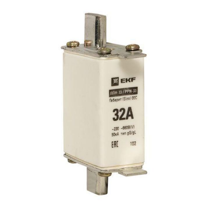 Изображение Вставка плавкая ППН-33 100/32А габарит 00С PROxima EKF fus-33/100/32