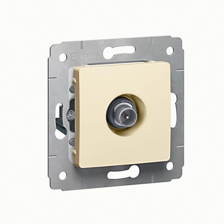 Изображение Розетка телевизионная оконечная TV СП Cariva 10дБ 2150/2400МГц сл. кость Leg 773779