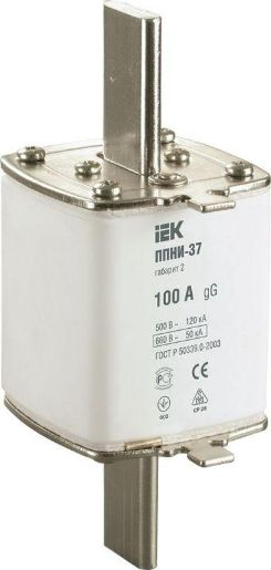Изображение Вставка плавкая ППНИ-37 100А габарит 2 IEK DPP40-100