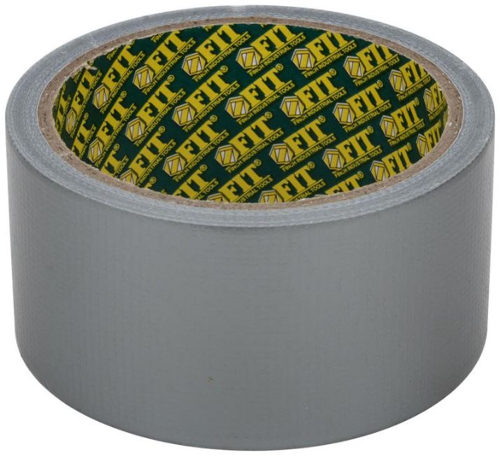 Изображение Лента клейкая универсальная армированная "Ductape" 48ммх10м FIT 11710