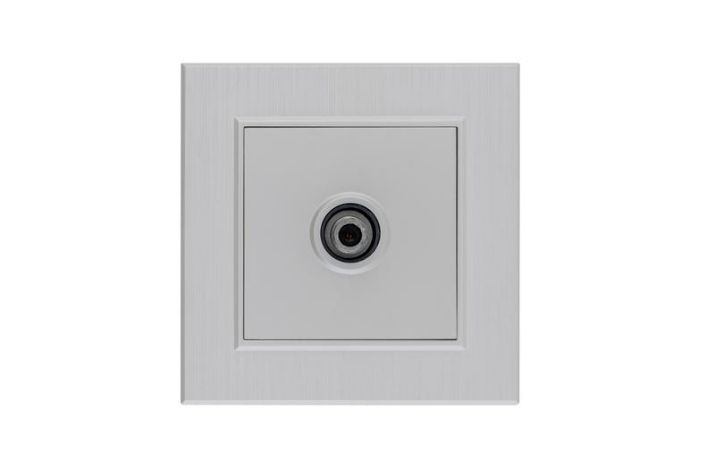Изображение Розетка TV проходная Karea LINE STAR жемчуж. Makel 86100007