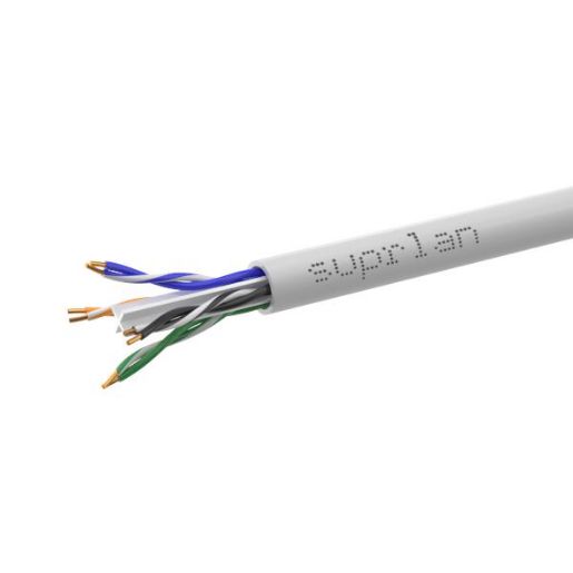 Изображение Кабель витая пара U/UTP кат.6 4х2х23AWG solid Cu LSZH нг(А)-HF Indoor Six (м) SUPRLAN 01-1030-1