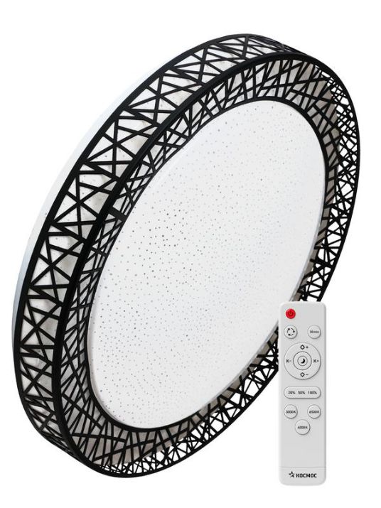 Изображение Светильник светодиодный PREMIUM Loft-B 55Вт 230В 3000-6500К 4400лм IP40 390х105мм настенно-потолочный управляемый с пультом ДУ КОСМОС KSLofB55W