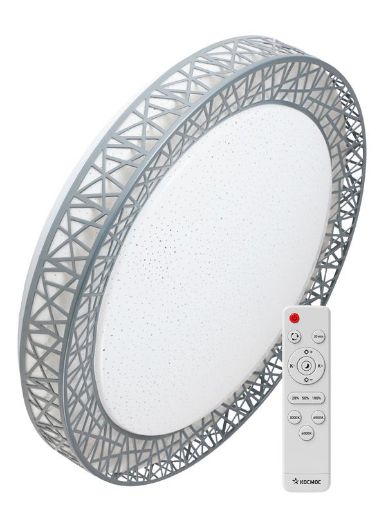 Изображение Светильник светодиодный PREMIUM Loft-B 55Вт 230В 3000-6500К 4400лм IP40 390х105мм настенно-потолочный управляемый с пультом ДУ КОСМОС KSLofG55W