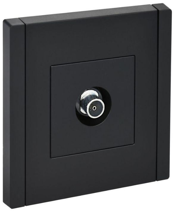 Изображение Розетка TV оконечная FORTE&PIANO FP128 черн. IEK FP-A10-O-K02