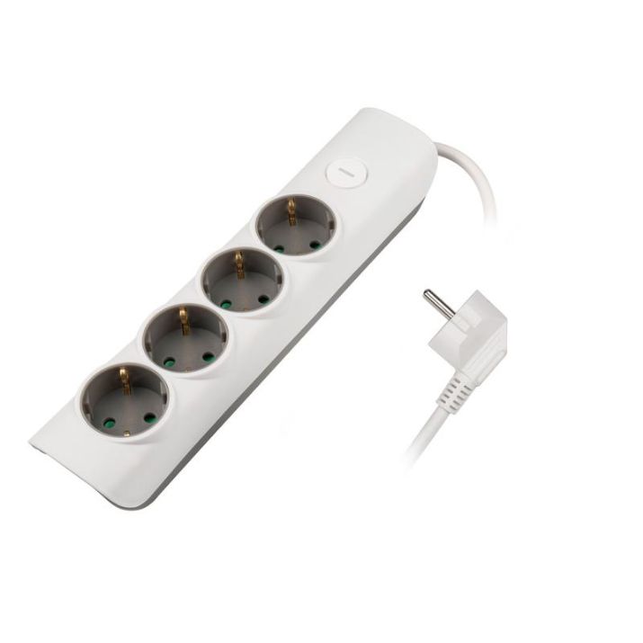 Изображение Удлинитель 4х3м с заземл. с выкл. бел. ET-04-300W (4х3.0) JAZZway 5051812