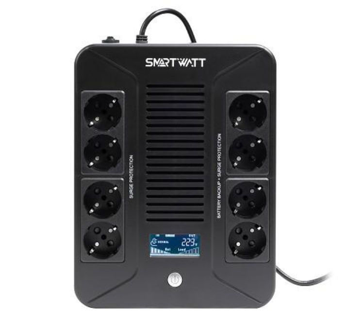 Изображение Источник бесперебойного питания UPS SAFE PRO LCD 1000 SmartWatt 3703020280003